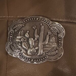 Silver Cactus Buckle